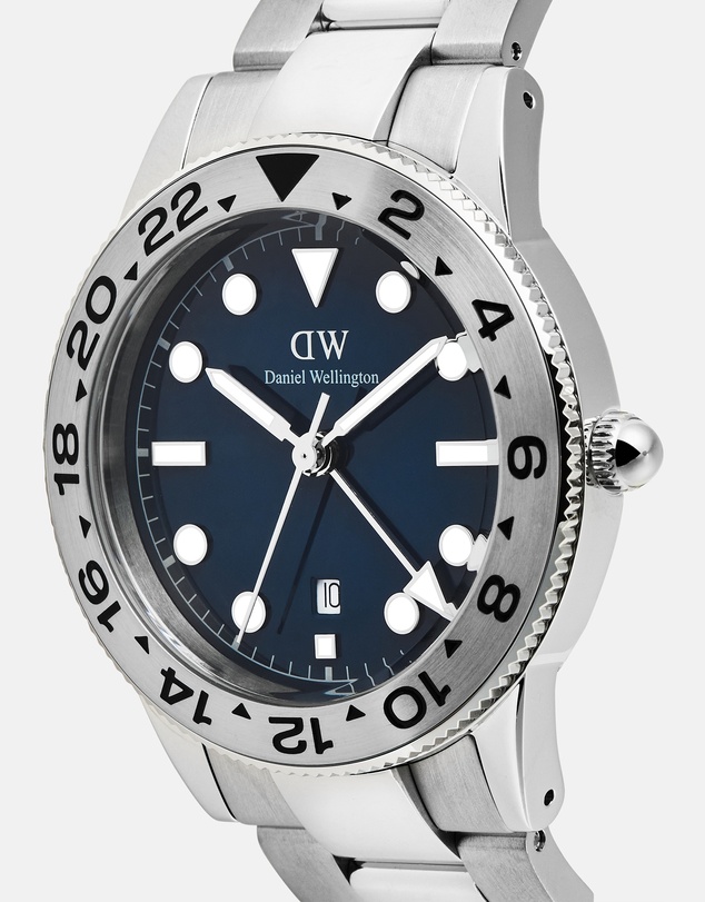 Daniel Wellington - Iconic GMT Link 40mm Brushed Bezel