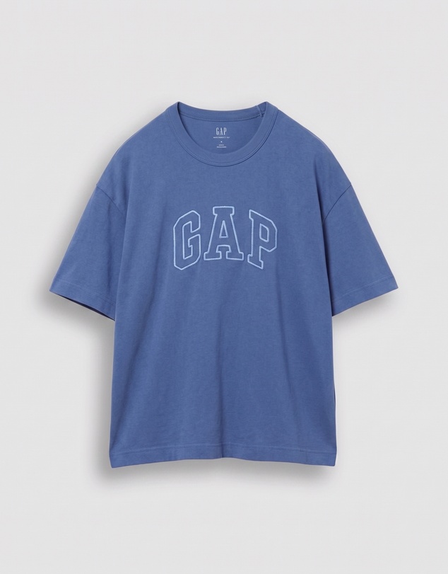 GAP - JPN IE Chainstitch Logo Crop T-Shirt