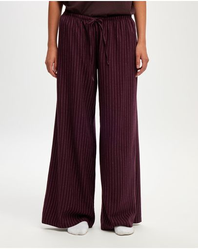 GERRY STRIPE CHOCOLATE PLUM