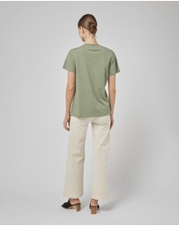 DRICOPER DENIM - Clare Oil Green Printed Tee