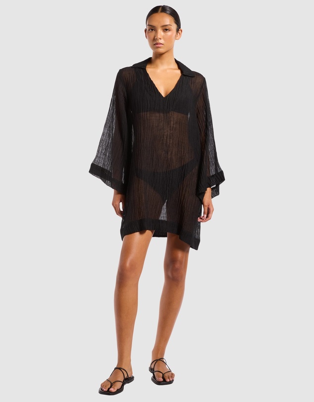 JETS - Wave Gauze Sheer Mini Cover Up