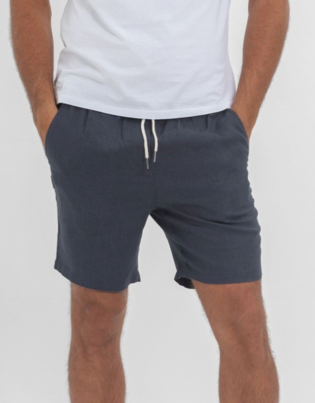 Coast Clothing - Linen Shorts - Charcoal Grey