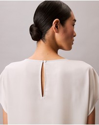 Calvin Klein - Satin Printed Relaxed Dress