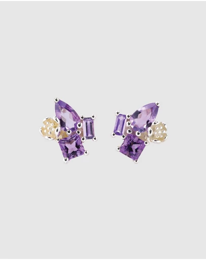 Karen Walker - Rock Garden Earrings with Amethyst