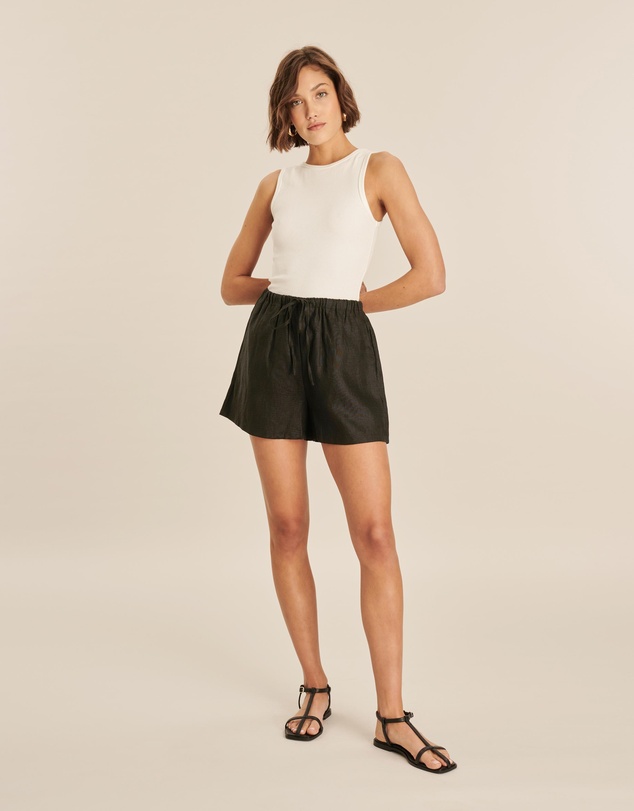 AERE - Bronte Linen Shorts