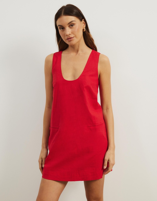 Atmos&Here - Luna Linen Blend Mini Dress