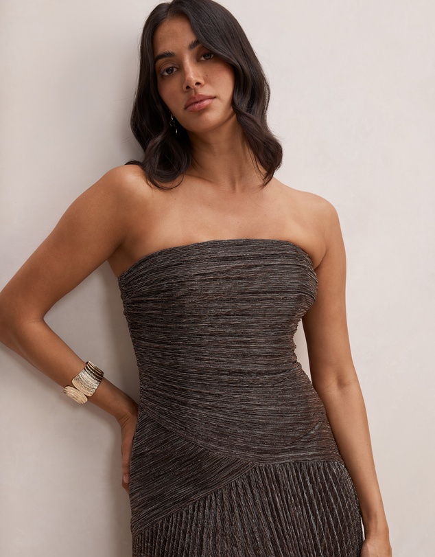 Forever New - Sofia Strapless Plisse Maxi Dress