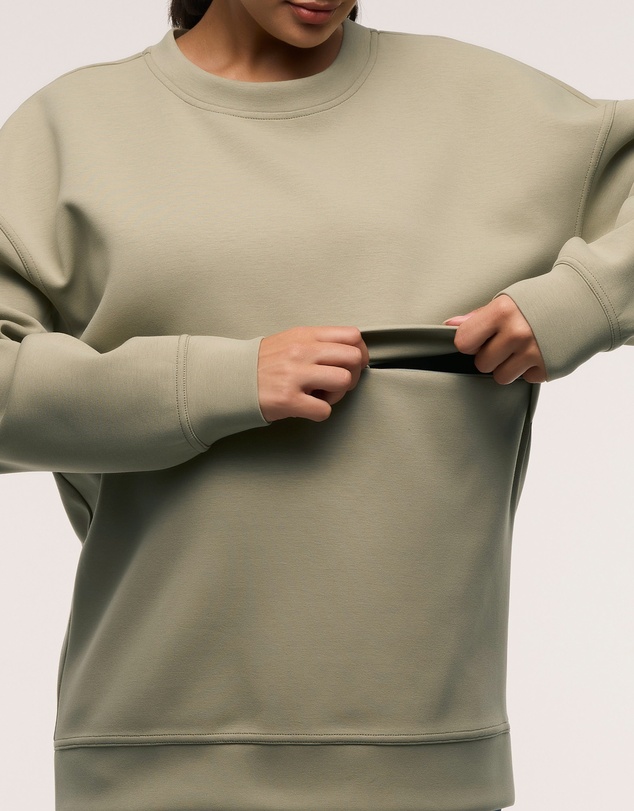 Soon Maternity - Oversized Feeding Zip Jumper