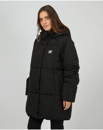 All About Eve - Elevate Long Puffer Jacket Black