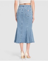 GUESS - Lia Denim Midi Skirt