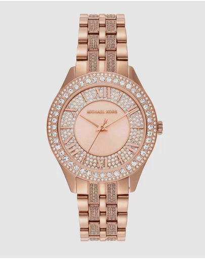 Michael Kors - Harlowe Rose Gold Tone Analogue Watch