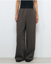 AERE - Arna elastic waist detail pant