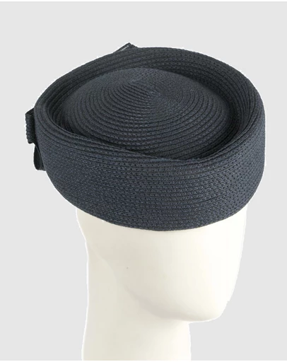 Max Alexander - Navy Braid Pillbox Hat