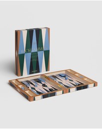 Printworks - Printworks Lacquered Backgammon-Blue