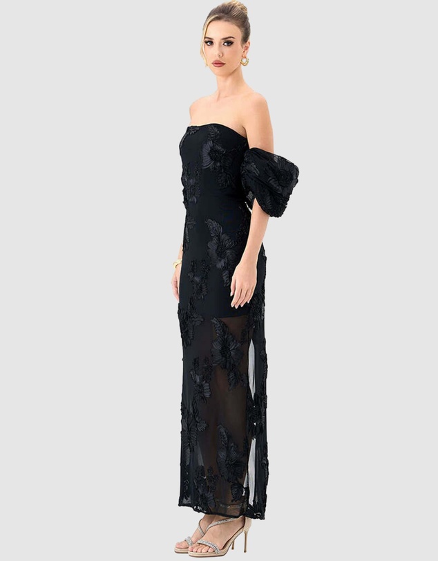 Bariano - Sirenne Puff Sleeve Midaxi