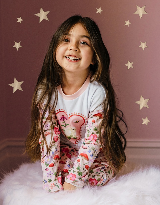 Fleur Harris - 'Toadstool' Slumber Sleep Set in Peach