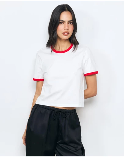 AERE - Bella Contrast T-Shirt