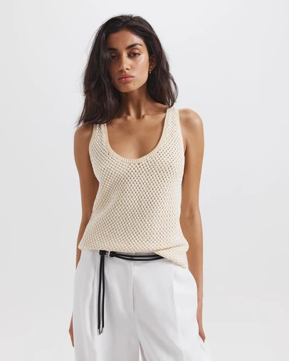 SABA - Dalia Woven Knit Tank