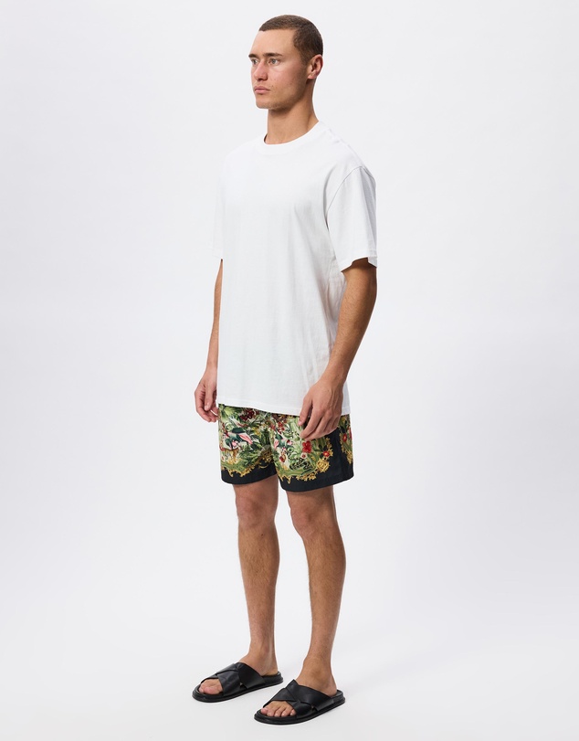 Camilla - Mid Length Boardshorts With Elastic Waist