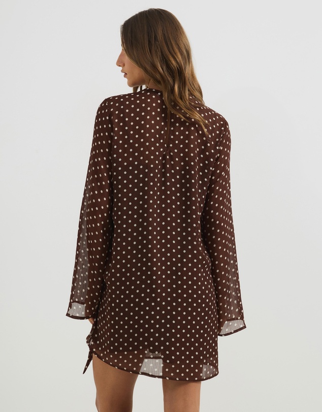 Atmos&Here - Jordi Mini Georgette Spot Dress