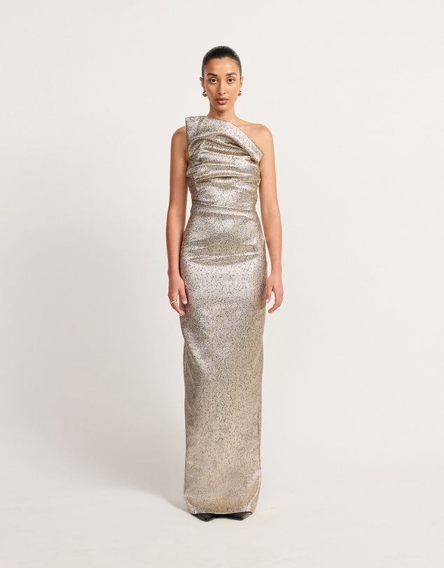 TOJHA - Tacoma Dress - Metallic Champagne