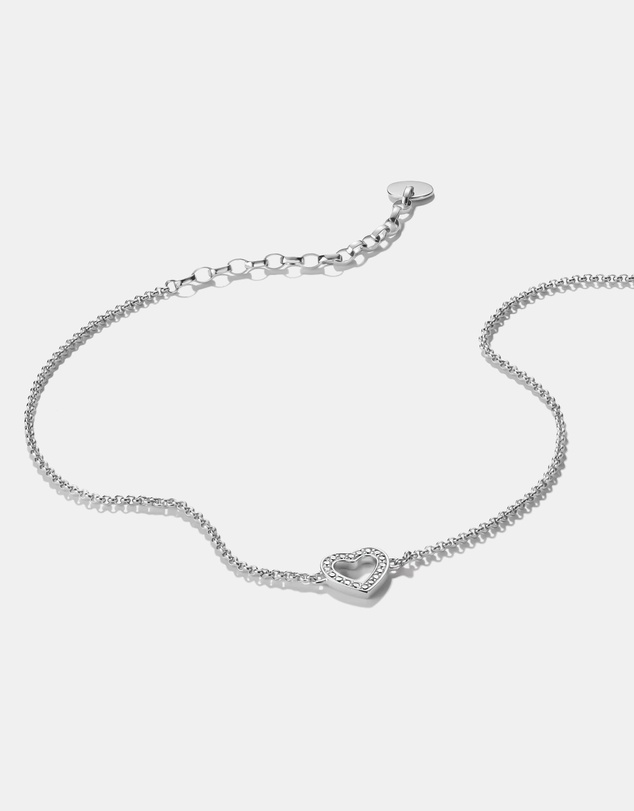 THOMAS SABO - THOMAS SABO Anklet heart with zirconia