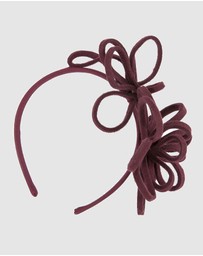 Max Alexander - Felt Burgundy Loops Fascinator