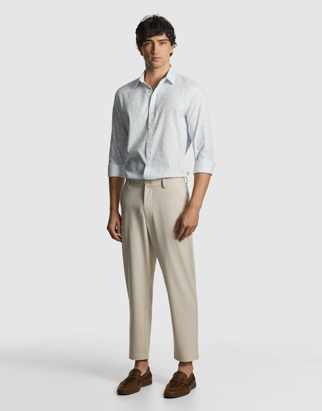 yd. - Pax Slim Paisley Print Shirt