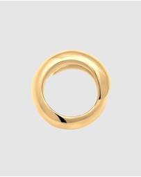 Elli Jewelry - Ring Wrap 925 Sterling Silver Gold-plated