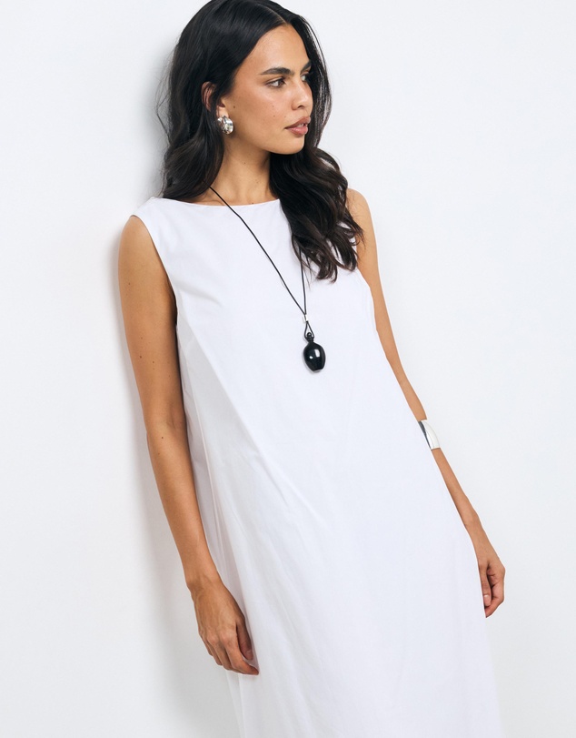 AERE - Jori Cotton Scoop Back Maxi Dress