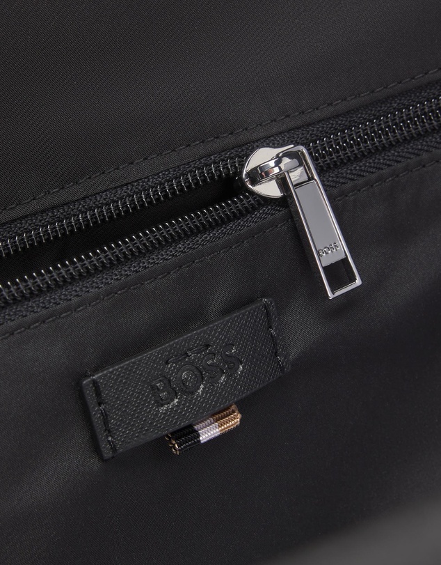 BOSS - Zair Logo Trim Structured Backpack