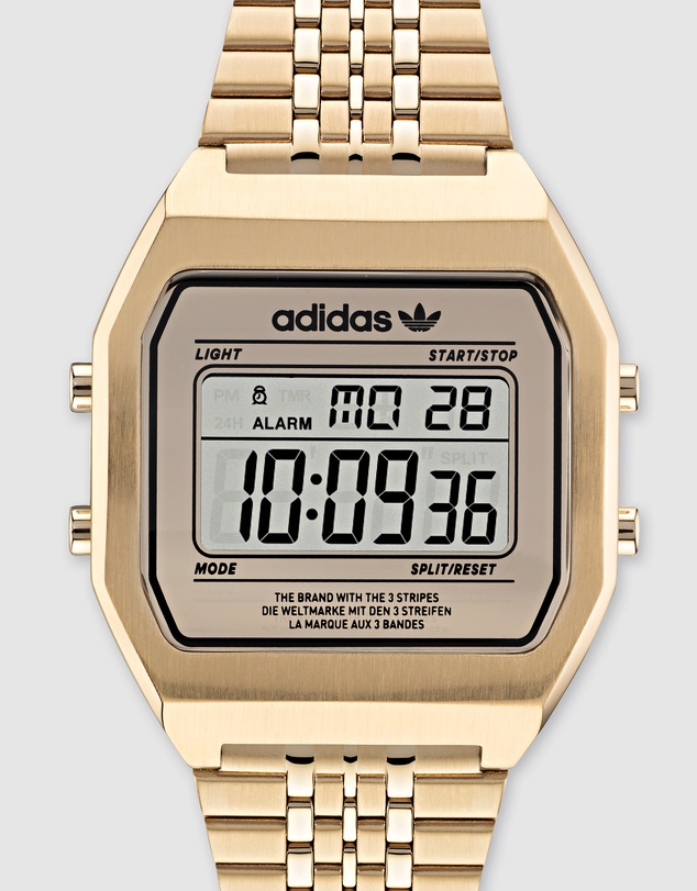 adidas Originals - Digital Two Gold Watch