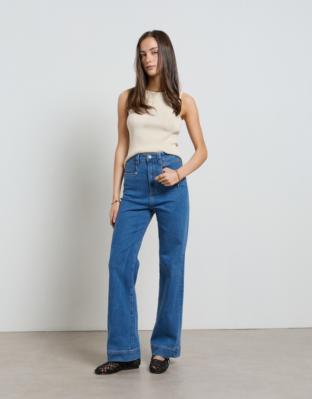DRICOPER DENIM - Maarte Blue Wide Leg Jeans