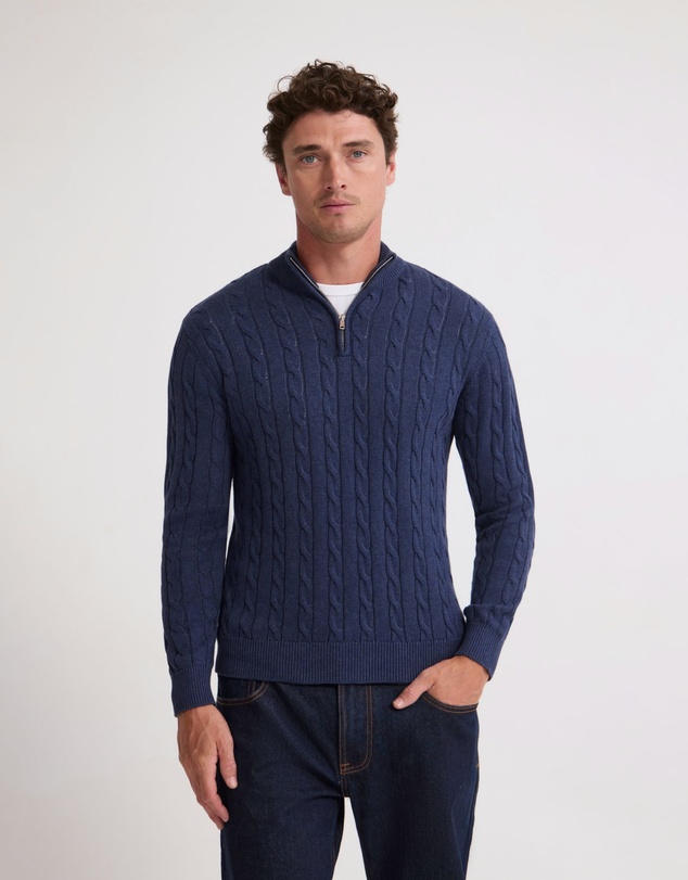 Oxford - Marlon Zip Neck Cable