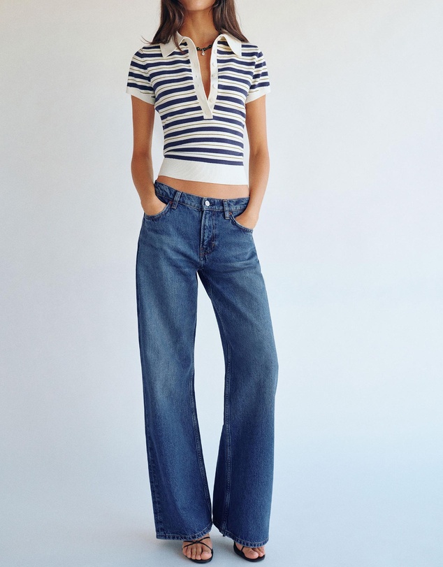 Reformation - Cary Low Rise Slouchy Wide Leg Jeans
