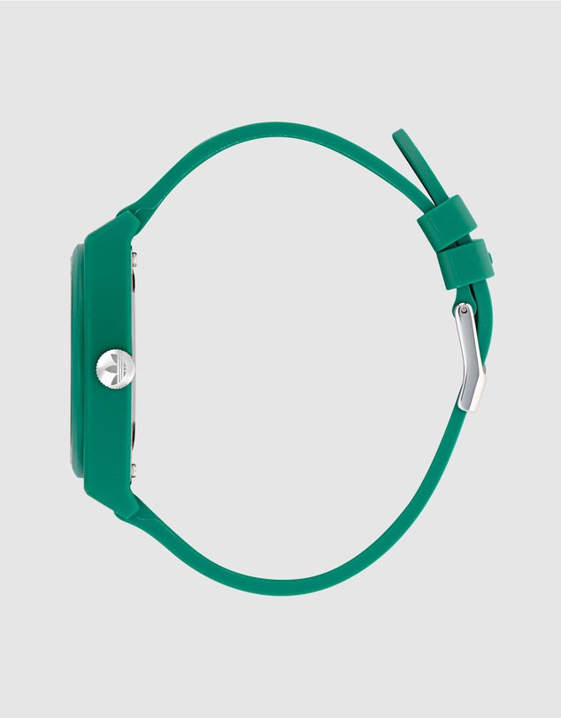adidas Originals - Project Two Analogue 38mm Black Dial and Green Resin Strap