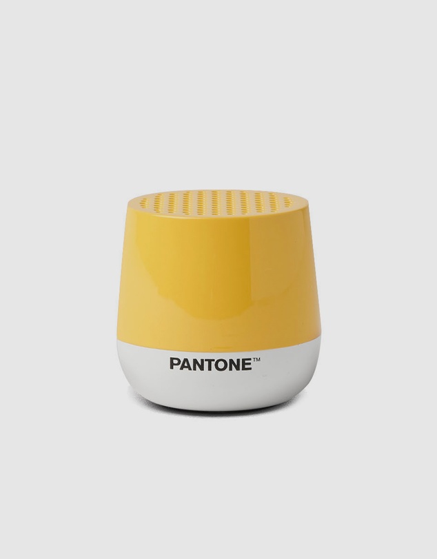 Lexon - Lexon GIFT Set PANTONE - Includes Mino+ Mini Speaker, Flip Classic Clock, Mina M Lamp, Thykho 3 Speaker - Yellow