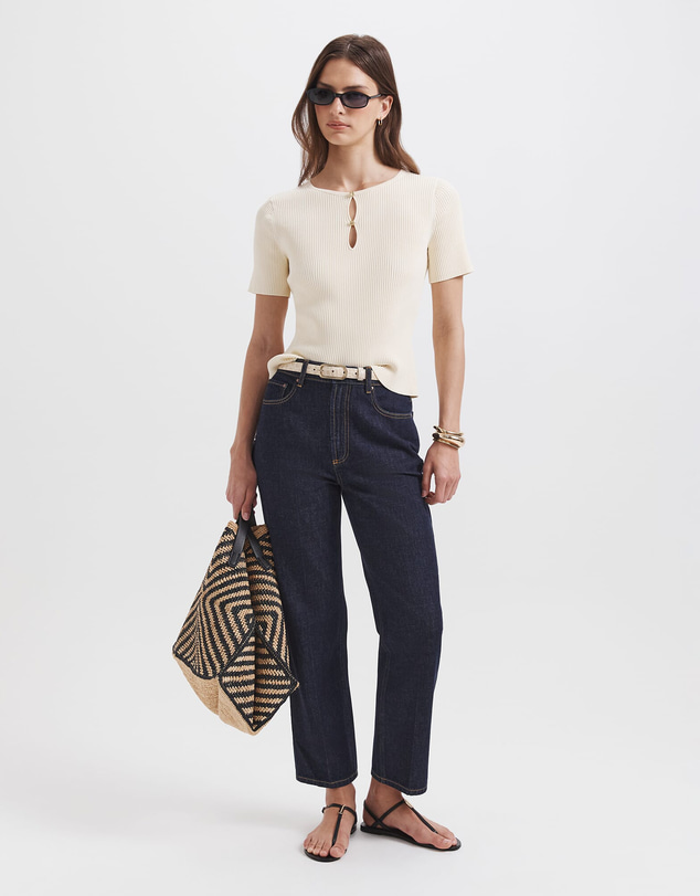 SABA - Vicky Keyhole Rib Knit