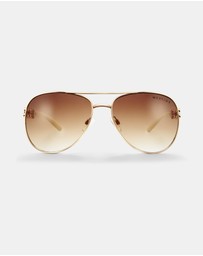 Mestige - Sunset Dreams Sunglasses embellished with crystals from Swarovski® - Gold and White