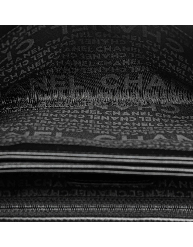 Pre-Loved by Azura Reborn - Pre-Loved Choco Bar Calfskin Camellia No. 5 CC Shoulder Bag