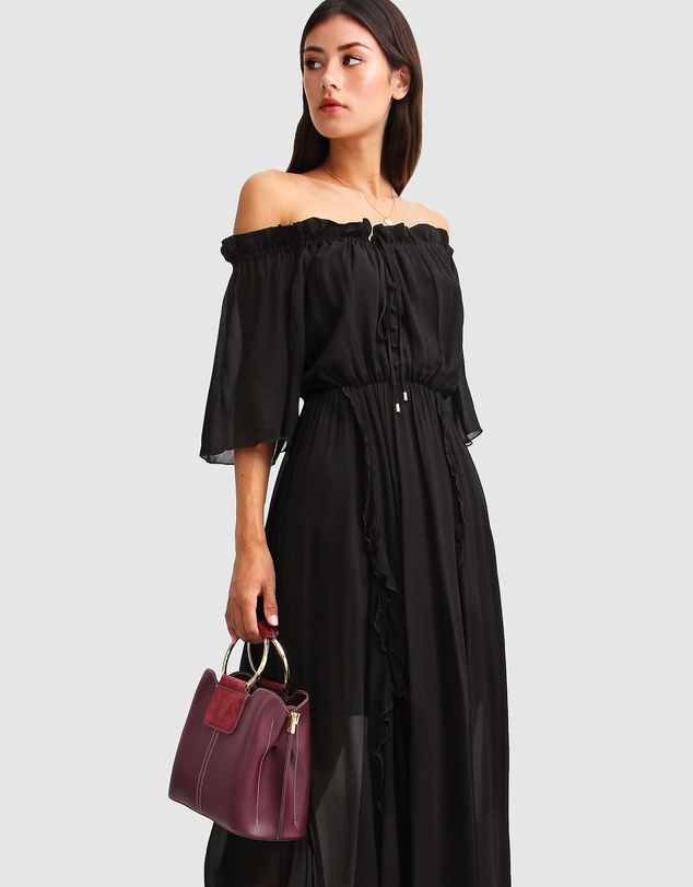 Belle & Bloom - Amour Amour Ruffled Midi Dress