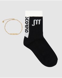 High Heel Jungle - Horoscope Gold Anklet and Sock Set - Scorpio