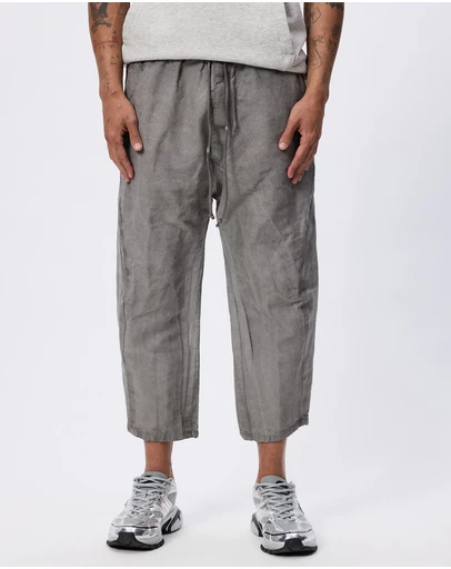 Surrounded By Ghosts - The Eskolaite Linen Canvas Drawstring Pants