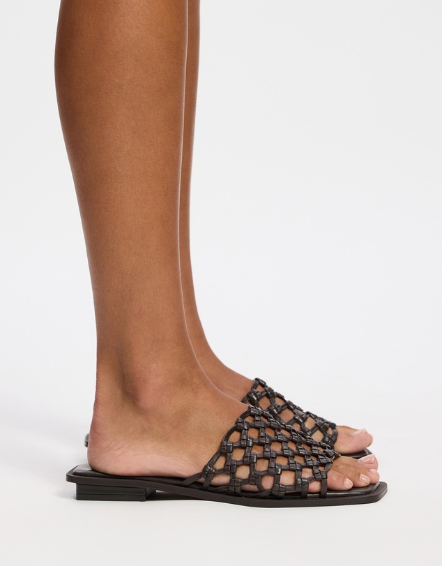 AERE - Leather Braided Slides