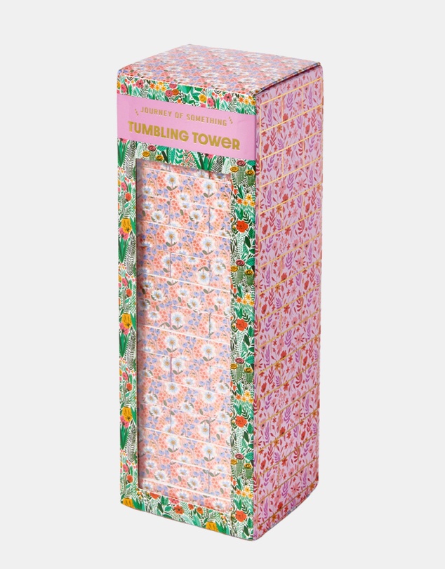 Journey Of Something - Floral Tumbling Tower