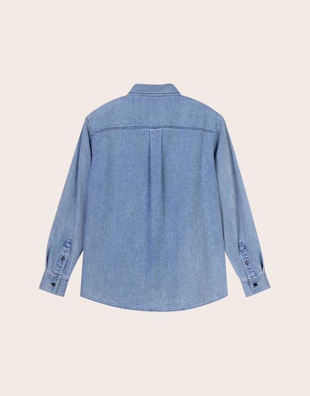 IDA+S - Lara Light Denim Button Down Top