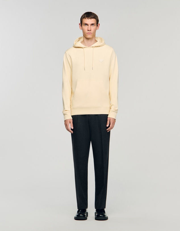 Sandro - Single Coeur Hoodie Sweatshirt