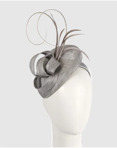 Max Alexander - Pillbox Silver Racing Fascinator