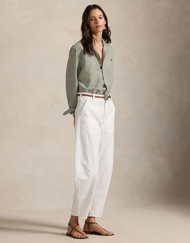 Polo Ralph Lauren - Classic Fit Striped Cotton-Linen Shirt