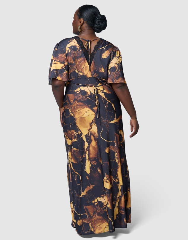 Pink Dusk by Curve Project - Electric Vibe Maxi Dress